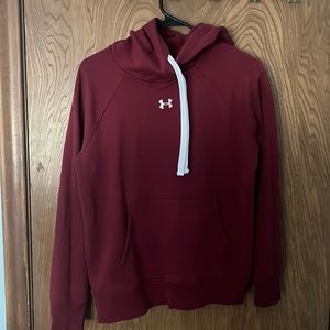 maroon under armor hoodie size small